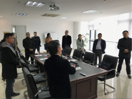 2018年11月16日，嘉善组织部吴暄吴部长一行莅临我司调研指导 
